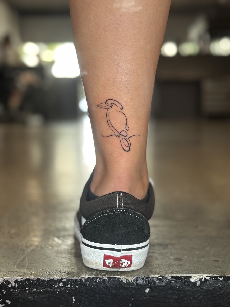 Detailed fine line ornamental tattoo Gold Coast