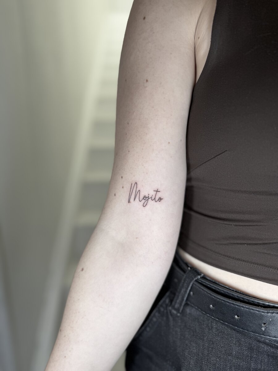 Minimalist fine line tattoo Gold Coast custom design